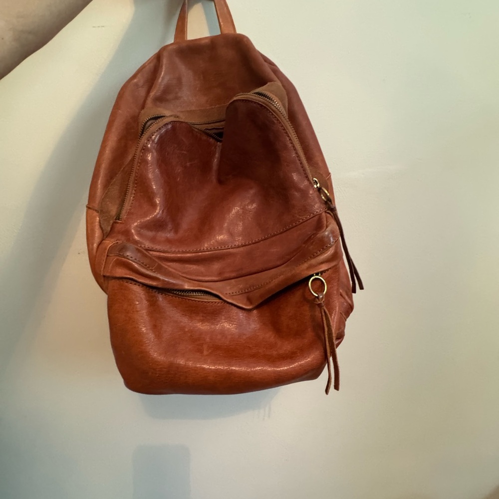 Madewell Leather Backpack - English Saddle Brown